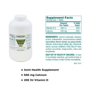 Joint Health Supplement Geri-Care   Calcium / Vitamin D 500 mg - 200 IU Strength Tablet 1,000 per Bottle