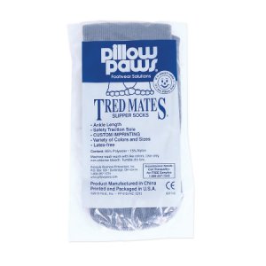 Slipper Socks Pillow Paws   Your Way Medium Gray Ankle High