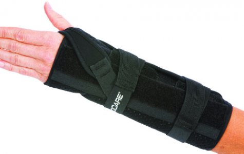 Wrist / Forearm Brace ProCare   Quick-Fit   Aluminum / Foam / Nylon Left Hand Black X-Large