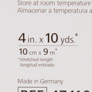 Unna Boot Bandage Econo-Paste   Plus Calamine 4 Inch X 10 Yard Knitted Gauze Zinc Oxide Paste / Calamine NonSterile