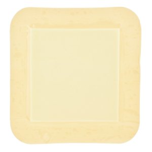 Foam Dressing DermaLevin   6 X 6 Inch Square Adhesive with Border Sterile
