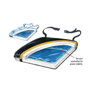 Seat Cushion Econo-Gel 16 W X 16 D X 2 H Inch Foam / Gel