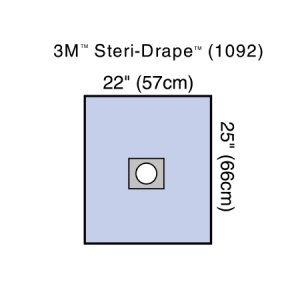 Surgical Drape 3M    Steri-Drape    Small Drape with Aperture 22 W X 25 L Inch Sterile