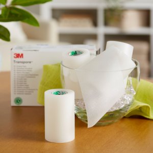 Medical Tape 3M    Transpore    Porous Plastic 3 Inch X 10 Yard Transparent NonSterile