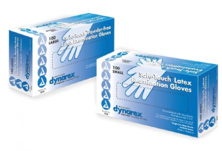 Exam Glove Safe-Touch    Small NonSterile Latex Standard Cuff Length Fully Textured Ivory Not Rated