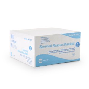 Rescue Blanket 52 W X 84 L Inch Mylar, Aluminum