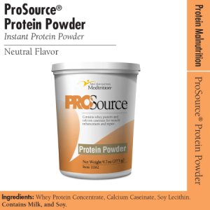 Protein Supplement ProSource    Unflavored 9.7 oz. Tub Powder