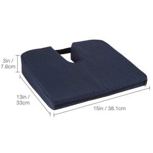 Coccyx Support Seat Cushion 15 W X 14 D Inch Foam