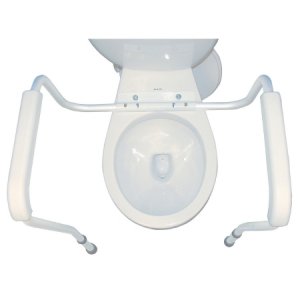 Toilet Safety Rail drive    White / Gray Aluminum