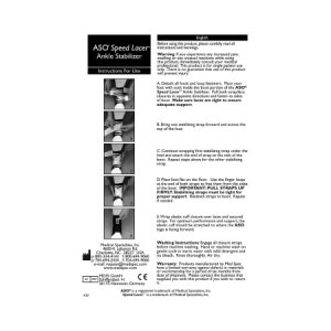 Ankle Support ASO   Small Lace-Up / Hook and Loop Strap Closure Foot