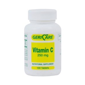 Vitamin C Supplement Geri-Care   Ascorbic Acid 250 mg Strength Tablet 100 per Bottle