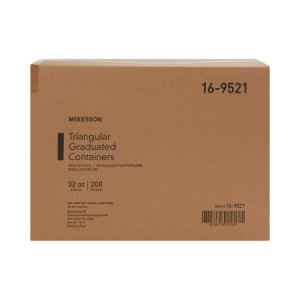 Graduated Container McKesson Triangular Polypropylene 1,000 mL (32 oz.)
