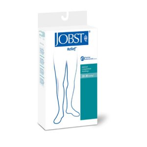 Compression Stocking JOBST   Relief   Thigh High Large Beige Open Toe