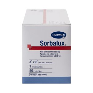 Non-Adherent Dressing Sorbalux   Rayon / Polyester 3 X 8 Inch Sterile