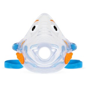 Aerosol Mask Bubbles The Fish    Elongated Style Pediatric Adjustable Head Strap