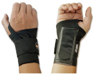 Wrist Support ProFlex   4000 Single Strap Elastane / Elastic / Polyester Left Hand Black X-Large