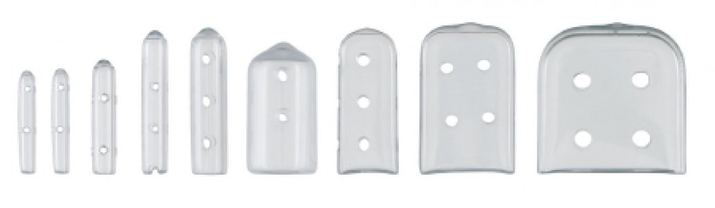 Instrument Tip Guard Tip-It    1/16 X 3/8 X 1 Inch, Size 7, Vented, Clear
