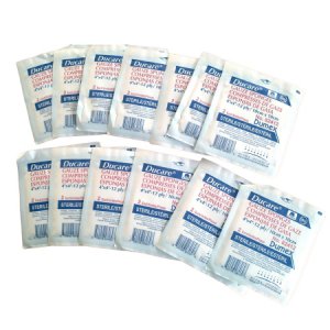 Gauze Sponge Ducare Cotton 12-Ply 4 X 4 Inch Square Sterile
