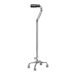 Small Base Quad Cane drive    Aluminum 30 to 39 Inch Height Chrome