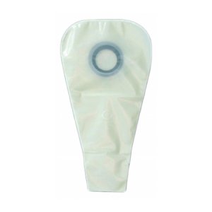 Ostomy Pouch Karaya 5 One-Piece System 16 Inch Length 1-1/2 Inch Stoma Drainable Convex, Pre-Cut