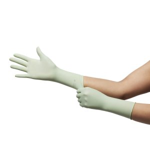 Surgical Glove GAMMEX   Non-Latex PI Green Size 6 Sterile Polyisoprene Standard Cuff Length Smooth with Micro-Texture Light Green Chemo Tested