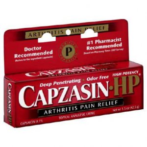 Topical Pain Relief Capzasin-HP   0.1% Strength Capsaicin Cream 1.5 oz.