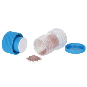 Pill Crusher Apothecary Products   Hand Operated Blue
