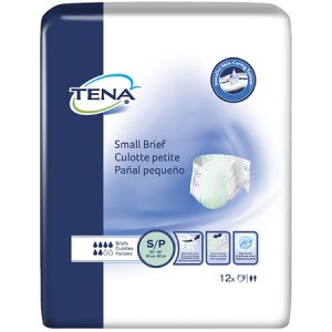 Unisex Adult Incontinence Brief TENA   Small Brief Small Disposable Moderate Absorbency