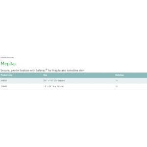 Medical Tape Mepitac   Skin Friendly Silicone 1-1/2 X 59 Inch Tan NonSterile