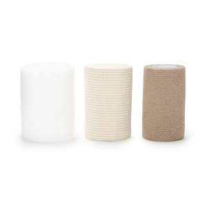 3 Layer Compression Bandage System ThreePress   Multiple Sizes 35 to 40 mmHg Self-adherent Closure Tan / White NonSterile