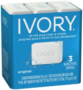 Soap Ivory   Bar 3 oz. Individually Wrapped Light Scent
