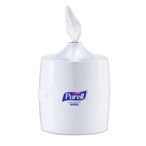 Wipe Dispenser Purell   White Plastic Manual Pull 1500 Count Wall Mount