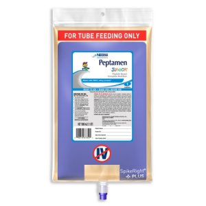Pediatric Tube Feeding Formula Peptamen Junior   33.8 oz. Bag Ready to Use Unflavored Ages 1 to 13 Years