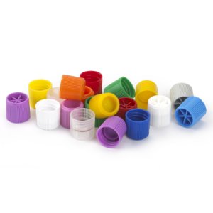 Tube Closure Polypropylene Screw Cap with Silicone Washer Natural For Sample Tubes with External Threads NonSterile