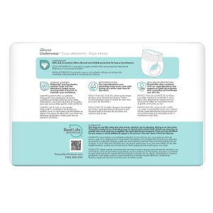 Unisex Adult Absorbent Underwear Tranquility   Essential Pull On with Tear Away Seams Small Disposable Heavy Absorbency