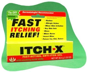 Itch Relief Itch-X   1% - 10% Strength Gel 1.25 oz. Tube