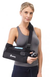 Shoulder Immobilizer SlingShot   2 X-Large, 16.5 - 17.5 Inch Forearm Circumference Airmesh   Buckle Closure