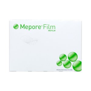 Transparent Film Dressing Mepore   Film Rectangle 4 X 5 Inch Frame Style Delivery Without Label Sterile