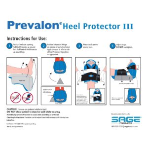 Heel Protection Boot with Wedge Prevalon   One Size Fits Most