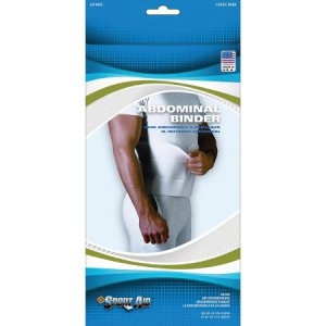 Abdominal Binder Sport-Aid    Large Hook and Loop Closure 46 to 62 Inch Hip Circumference 9 Inch Height Adult