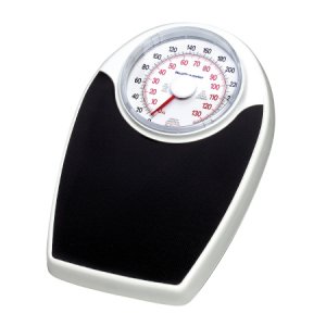 Floor Scale Health O Meter   Dial Display 330 lbs. / 150 kg Capacity Black / White Analog