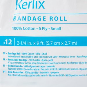Fluff Bandage Roll Kerlix    Gauze 6-Ply 2-1/4 Inch X 3 Yard Roll Shape NonSterile