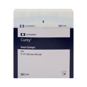 USP Type VII Gauze Sponge Curity    Cotton 8-Ply 4 X 4 Inch Square Sterile