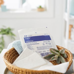 Nonwoven Sponge Curity    Nonwoven Cellulose 4-Ply 3 X 4 Inch Rectangle Sterile