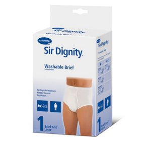 Sir Dignity   Protective Underwear with Liner Male Cotton Blend Small Pull On Reusable