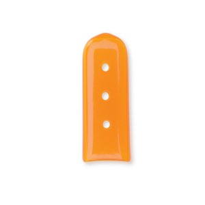 Instrument Tip Protecting Cap 1 L X 0.375 W Inch, Orange Tint, With Vent, Flat, Sterile, Disposable
