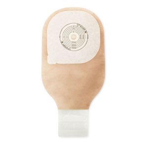 Ostomy Pouch Premier    One-Piece System 12 Inch Length 2-1/2 to 3 Inch Stoma Drainable Oval, Flat, Trim to Fit