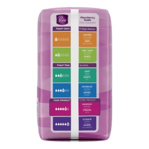 Bladder Control Pad Poise   3 X 11 Inch Length Heavy Absorbency Absorb-Loc   Core Regular Adult Female Disposable