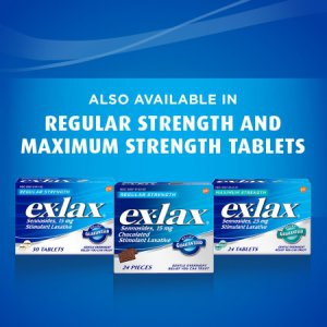 Laxative Ex-lax   Chocolate Flavor Tablet 48 per Box 15 mg Strength Sennosides