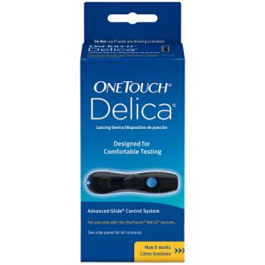 Lancing Device OneTouch   Adjustable Depth Lancet Needle Multiple Depth Settings